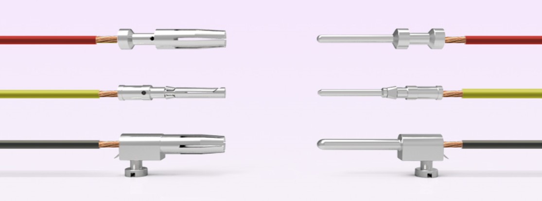 M12 crimping contact for M12 connector terminal