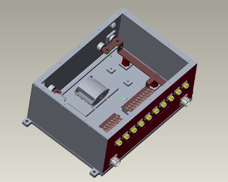 动力电池控制箱350A熔丝块金属防水盒