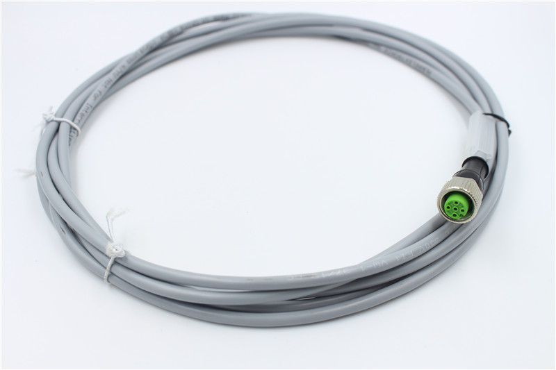 工业M12电缆高柔性360 EMC电磁屏蔽连接器