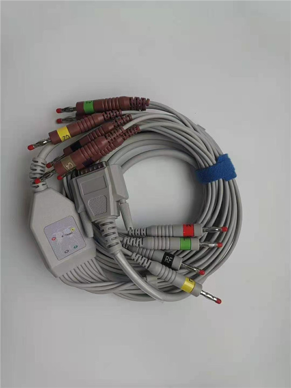 M9推拉电缆医用引线5引导ECG医用连接器