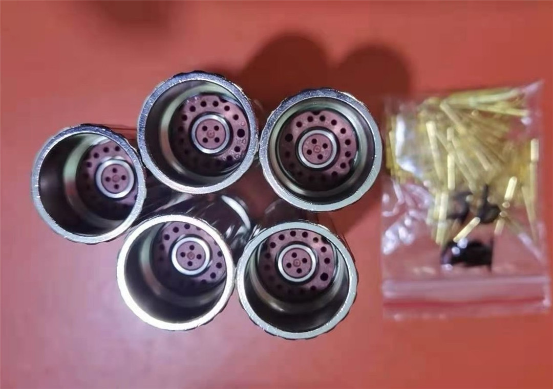 工业M23连接器同轴2 + 14金属连接器电源信号