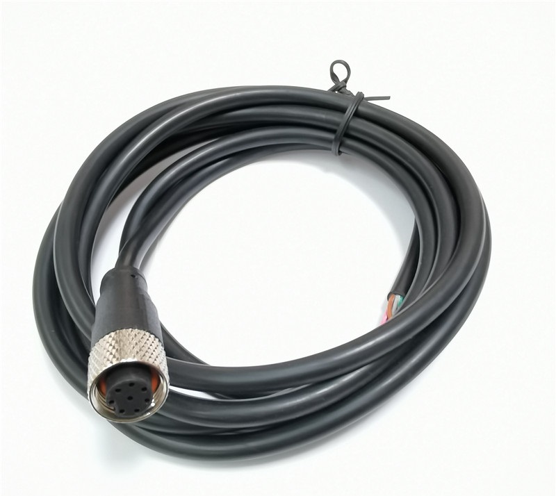 Industrial M12 8pin连接器用绳索延伸的代码防水连接器