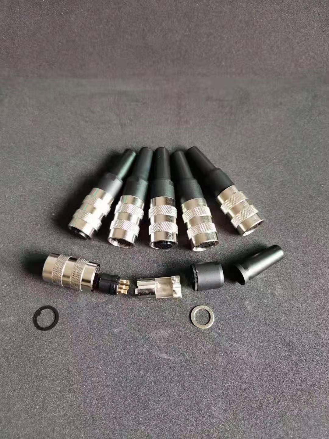 AISG和C091电源防水连接器M16连接器组装简单连接器