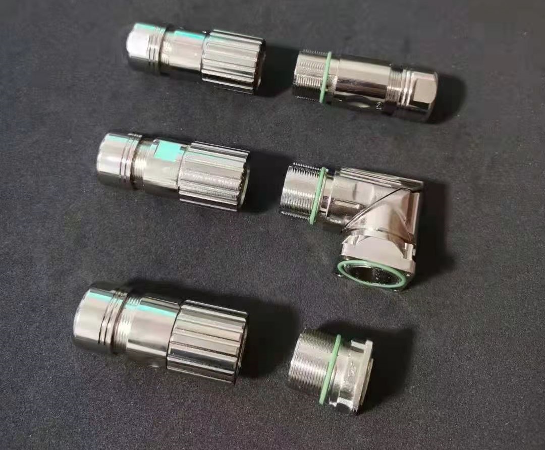 M23连接器电机大电流M23金属连接器电源高屏蔽连接器