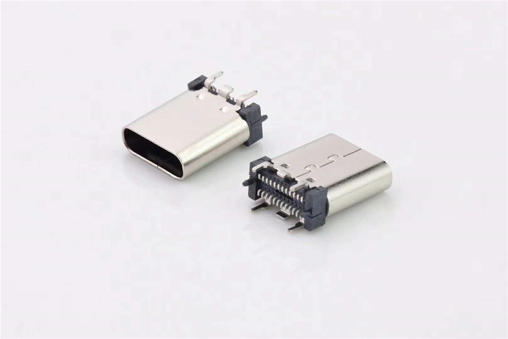C型USB 3.1插板SMT满针连接器波峰焊USB-C连接器
