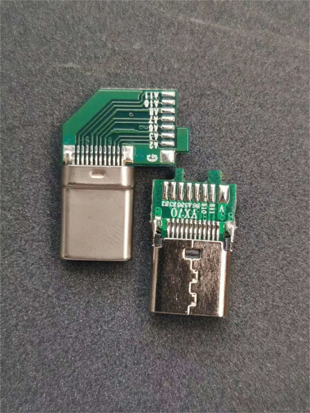 C型侧立式连接器USB3.1侧插连接器带IC不带IC数据线连接器