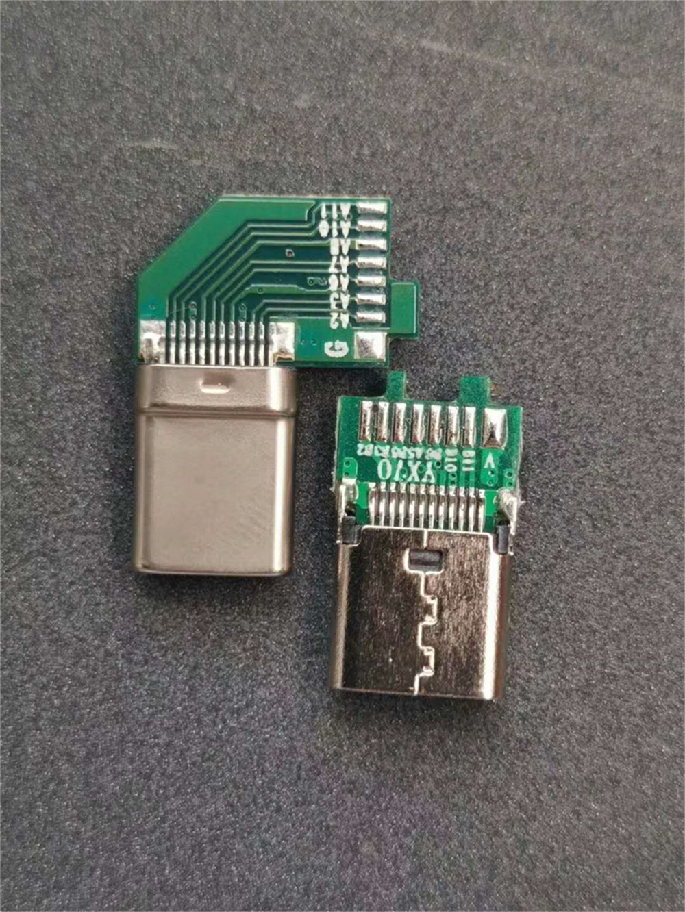 输入c侧立式连接器usb3.1侧插连接器带ic不带ic数据线连接器