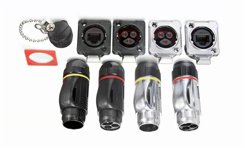 工业快锁型连接器m12 m18 m20 m23